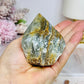 Natural Blue Onyx | Banded Calcite Rough Polished Top 221g