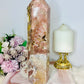 Huge Pink Amethyst Chunky Druzy Tower 25cm 1.45KG