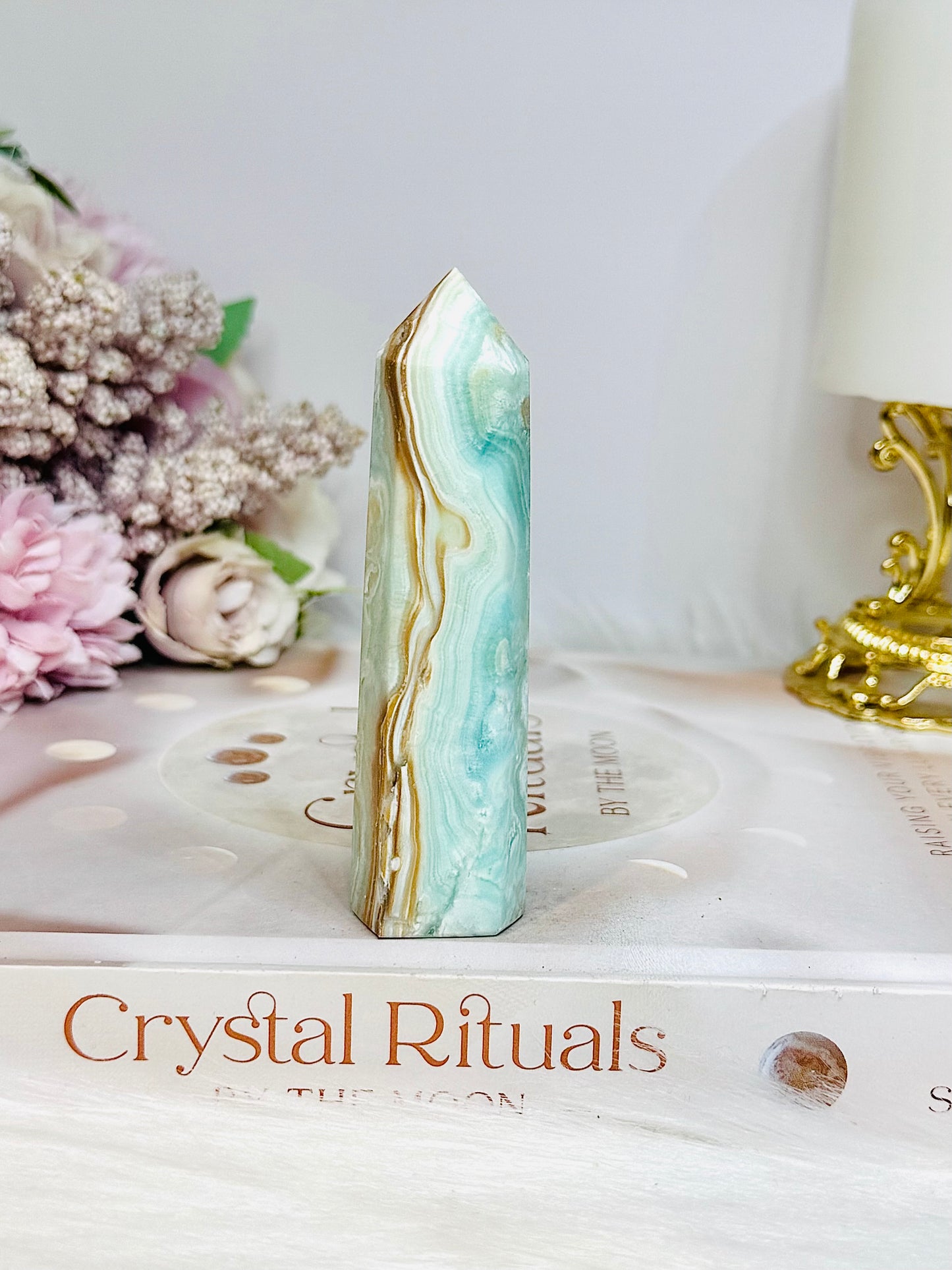 Blue Aragonite Tower 9cm