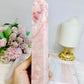 Large Pink Opal Tower 21cm