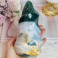 Large High Grade Ocean Jasper Carved Flame | Freeform 1.06KG 15cm
