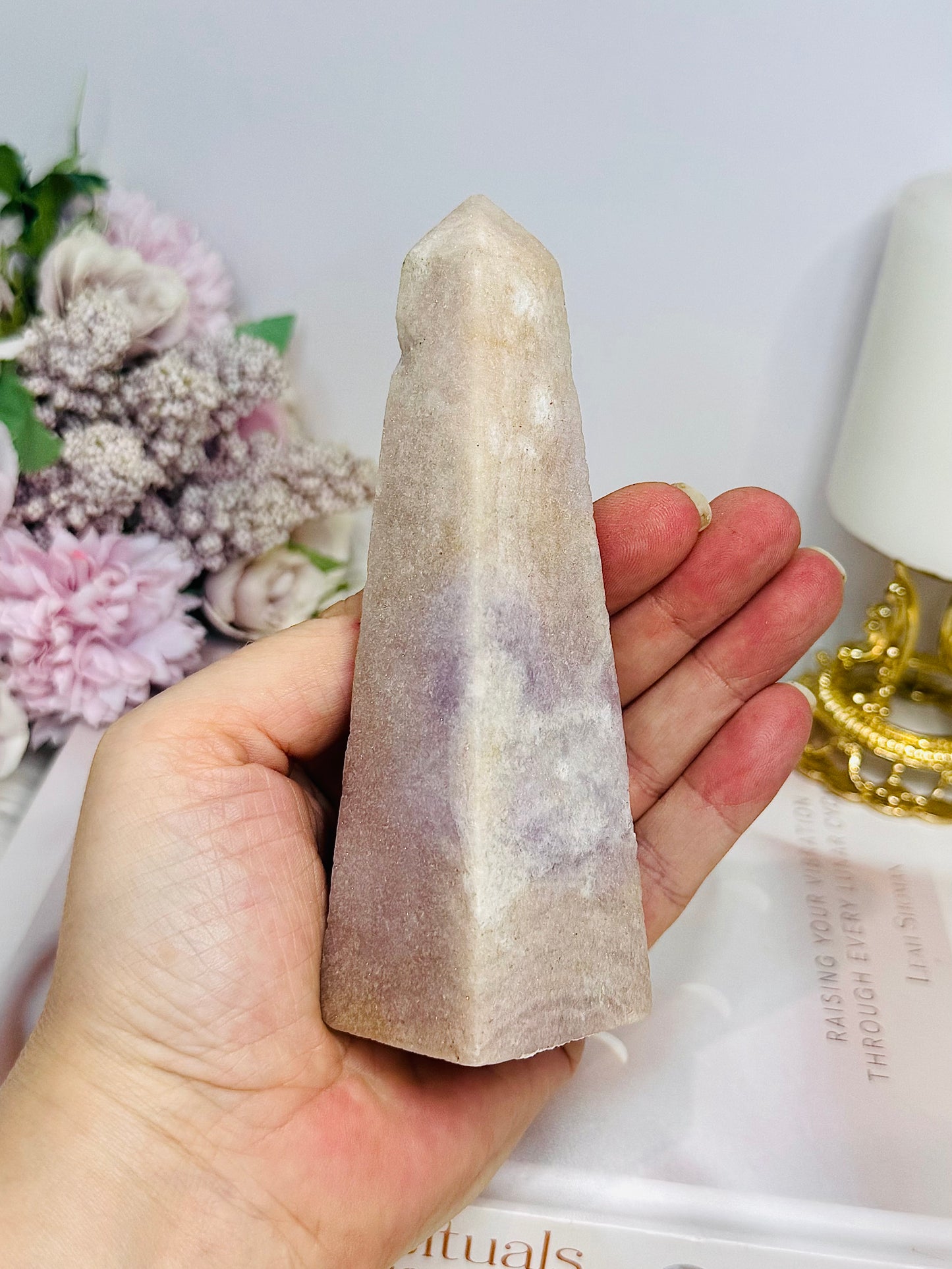 Natural Pink Amethyst Obelisk | Tower 13cm 235g