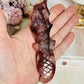 Beautifully Carved Fire Quartz Knife 13cm