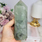 Chunky Large Green Fluorite Tower with Rainbows 15cm 630g