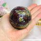 Large Dragons Blood Sphere on Stand 384g