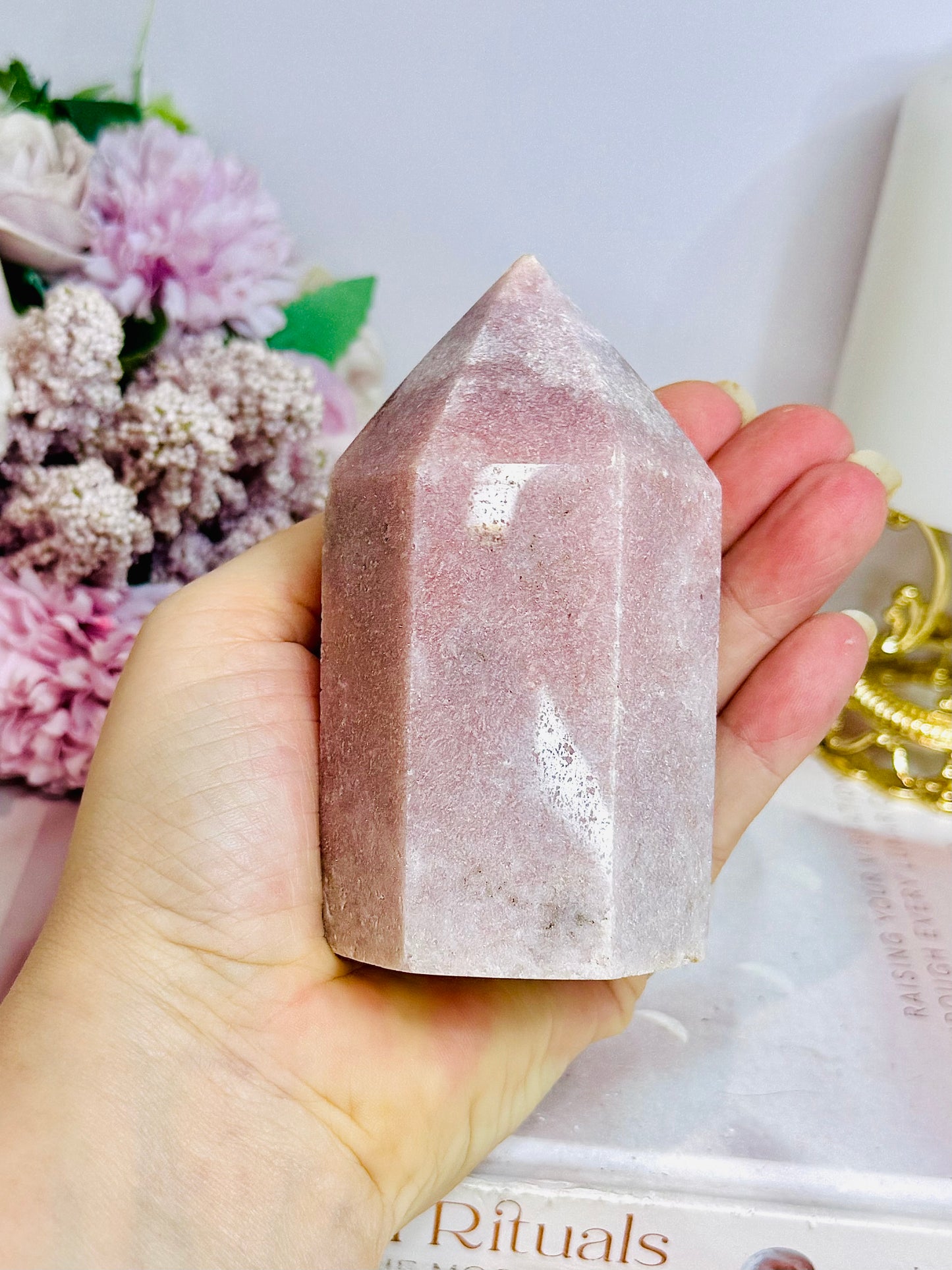 Chunky Pink Amethyst Tower 10cm 400g