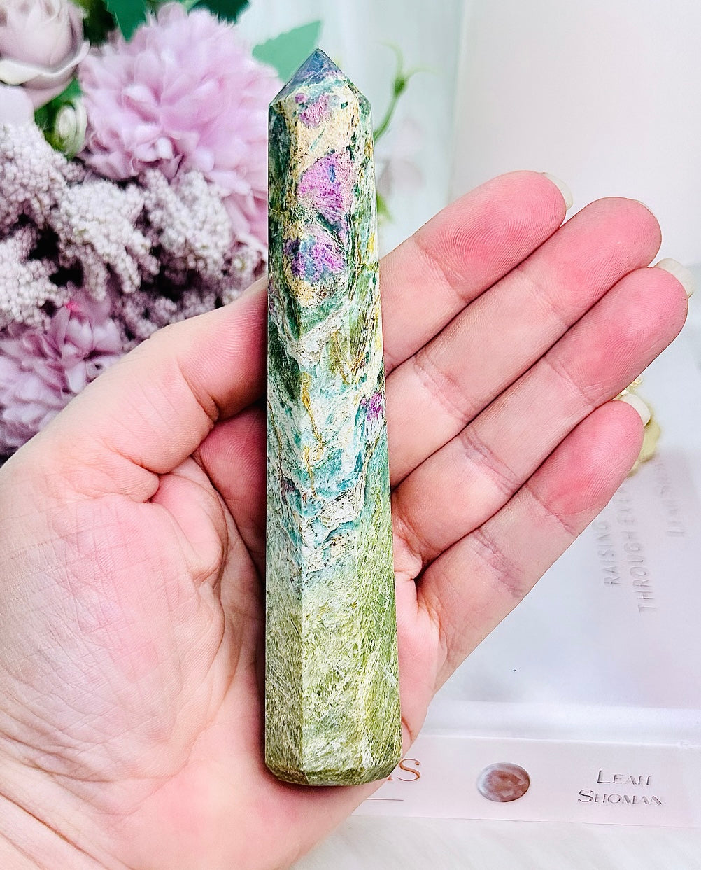 Incredibly Gorgeous 13cm Ruby Fuchsite Obelisk | Tower