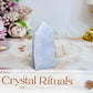 Blue Lace Agate Druzy Tower 5.5cm