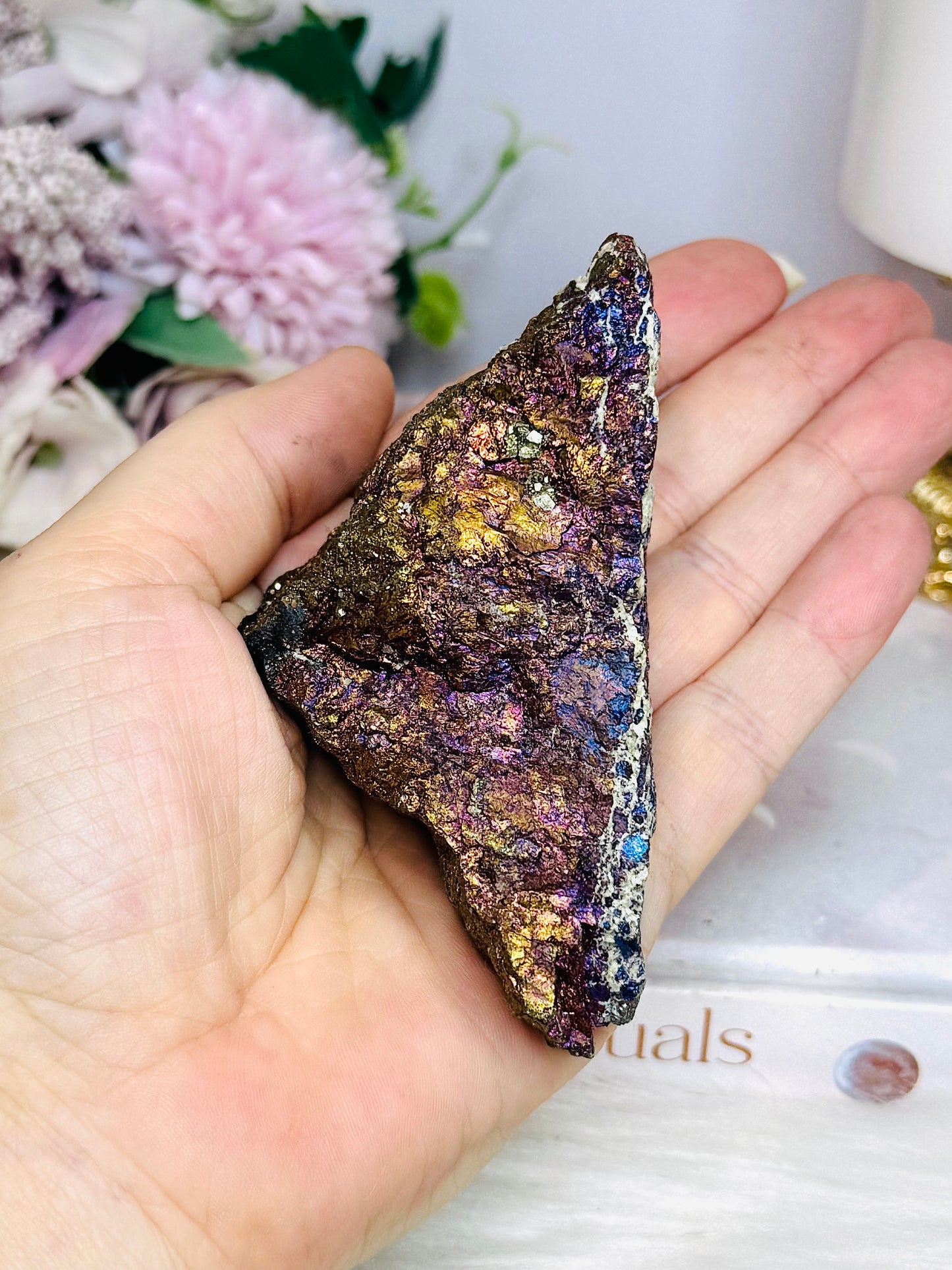 Natural Chalcopyrite | Peacock Ore Specimen 287g 9cm