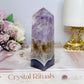 Amethyst X Agate Chunky Tower 11cm