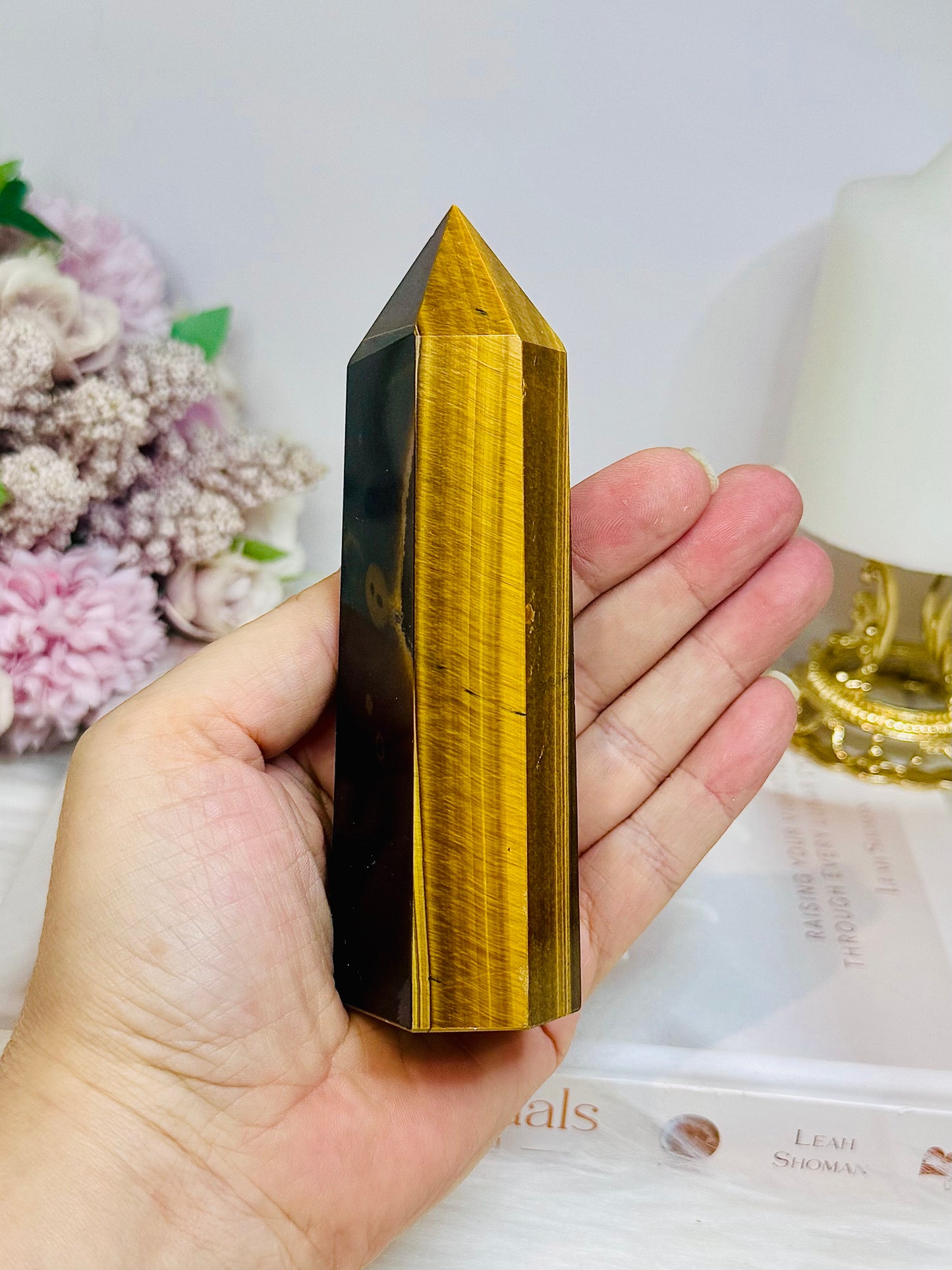 Large Tigers Eye Tower 12.5cm 263g