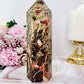 Wealth & Prosperity ~ Gorgeous Tall 16.5cm Chunky 614gram Money Agate Tower