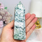 Moss Agate Chunky Tower 13cm