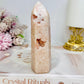 Pink Amethyst Druzy Tower 12cm