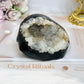 Black Druzy Agate Geode 10cm 469g