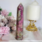 Stunning Natural Pink Tourmaline Carved Tower 15cm