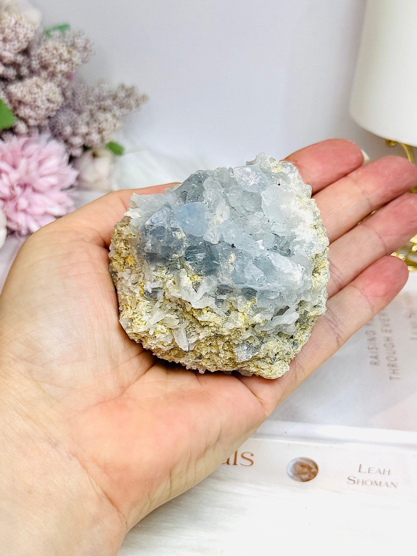 Natural Blue Celestite Freeform 402g