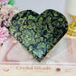 Large Kambaba Jasper Carved Heart On Stand 415g 12cm