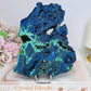 High Grade Azurite Slab with Malachite Inclusions on Stand 16cm 508g