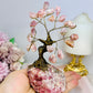 Natural Rose Quartz Carved Tree 14cm