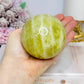 Large Citrine Sphere (heat treated) On Stand 552g