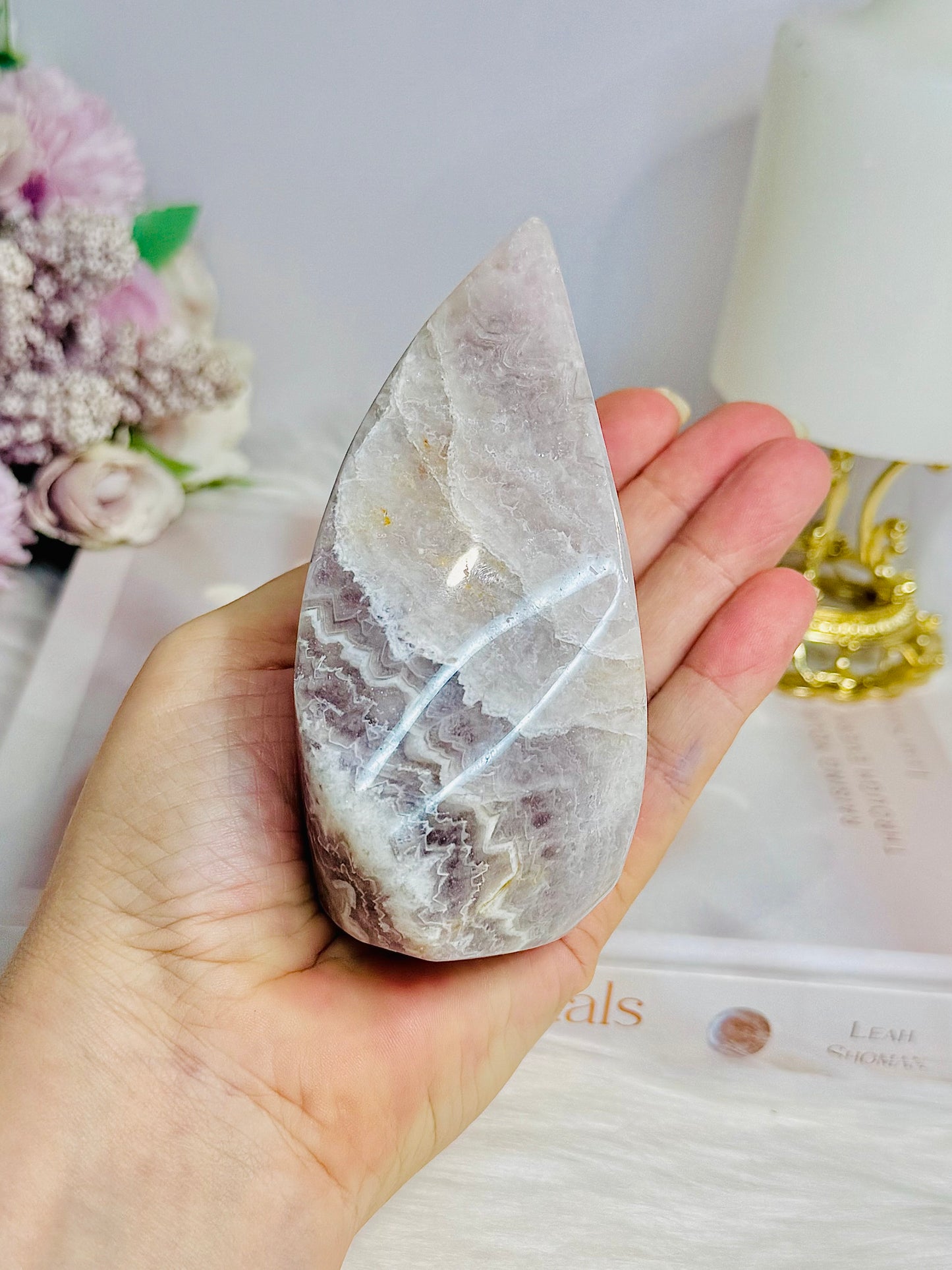 Natural Large Crazy Lace Amethyst Polished Freeform 11cm
