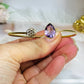 Brass & Amethyst Flower of Life Bangle