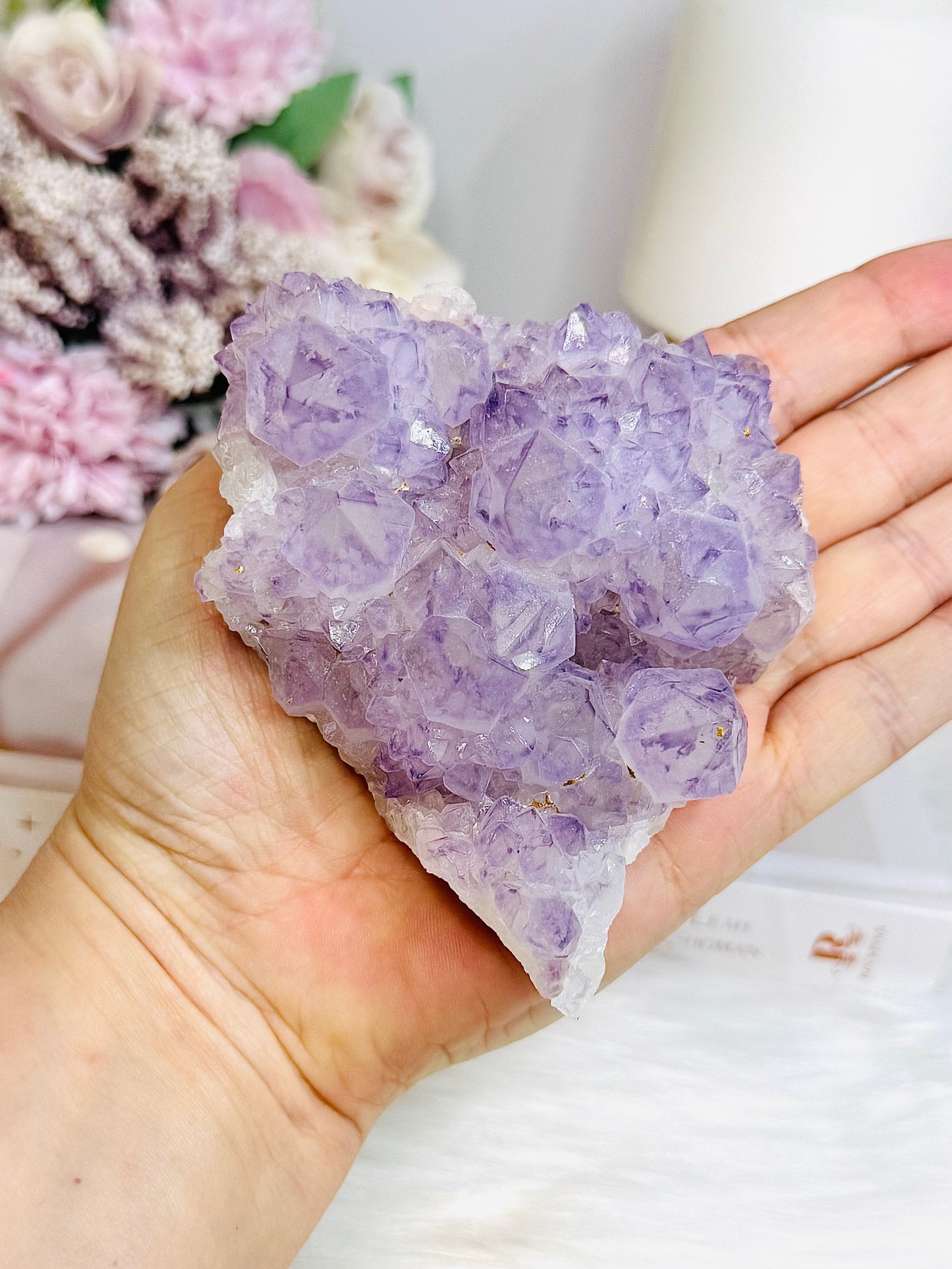 Large Natural Spirit Quartz Cluster Specimen 323g