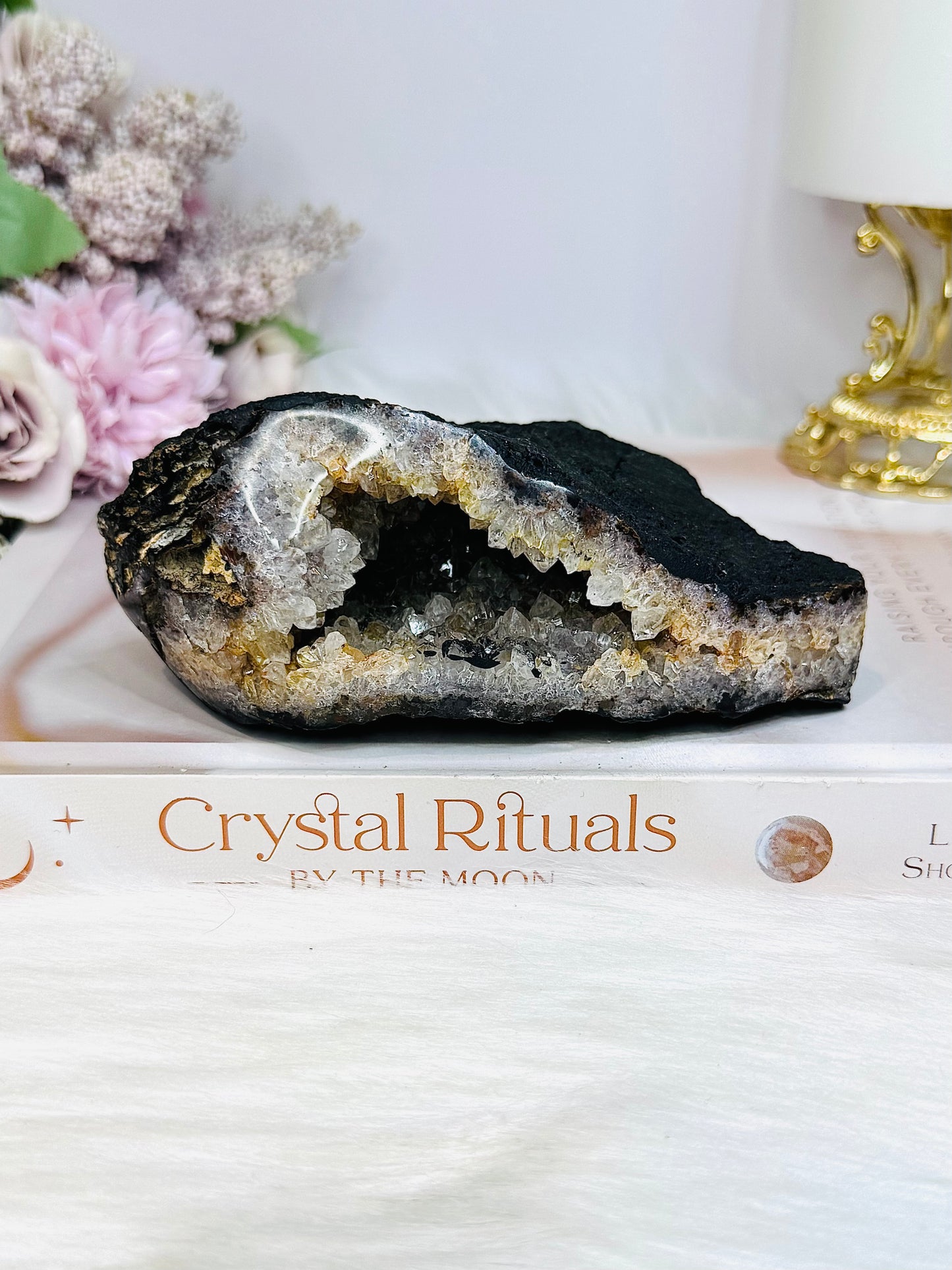 Druzy Agate Natural Geode 387g