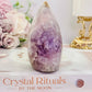Druzy Pink Amethyst Carved Flame | Freeform 319g