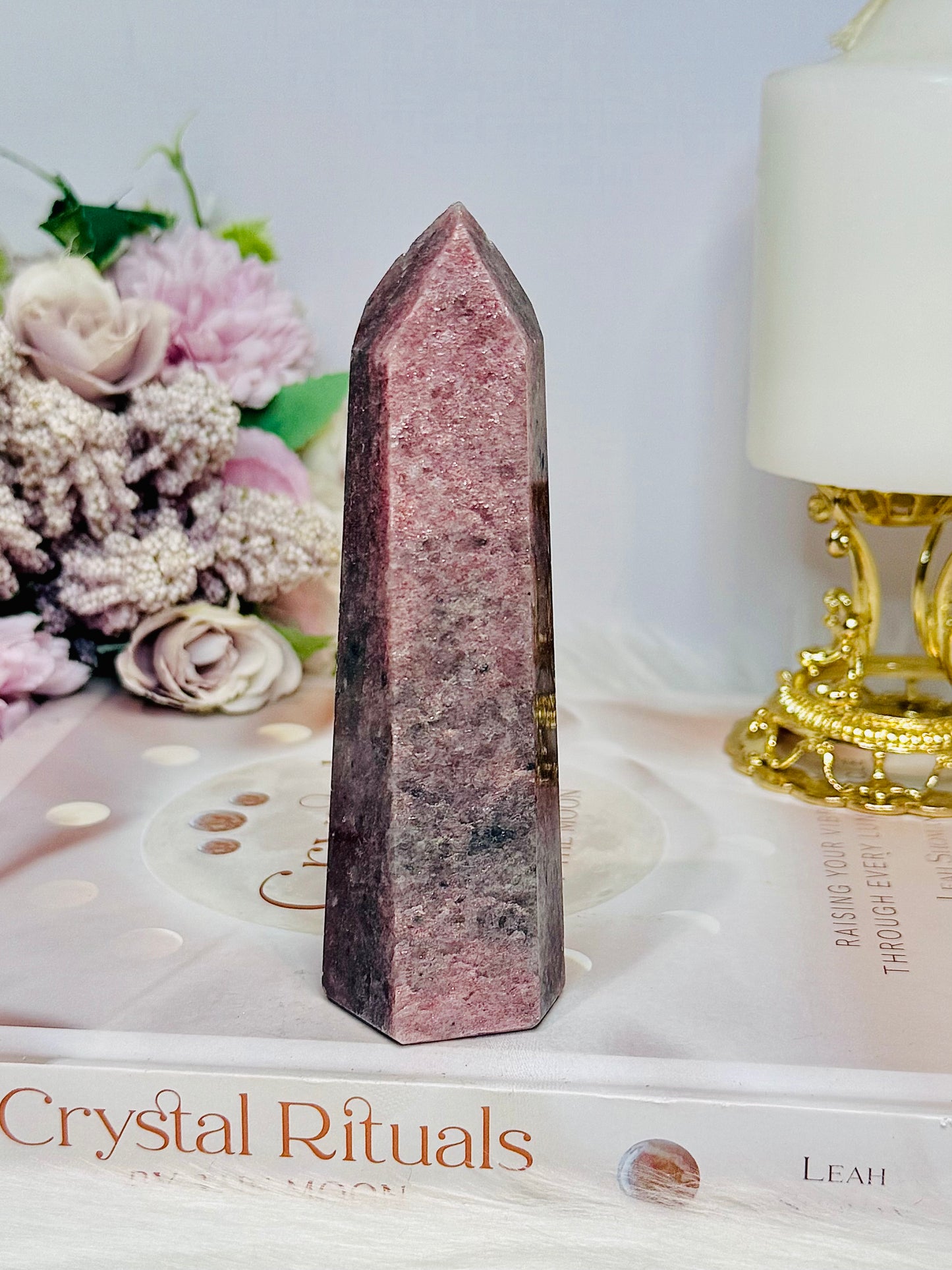 Strawberry Quartz High Grade Tower 12cm