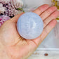 Druzy Blue Lace Agate Sphere On Stand 215grams