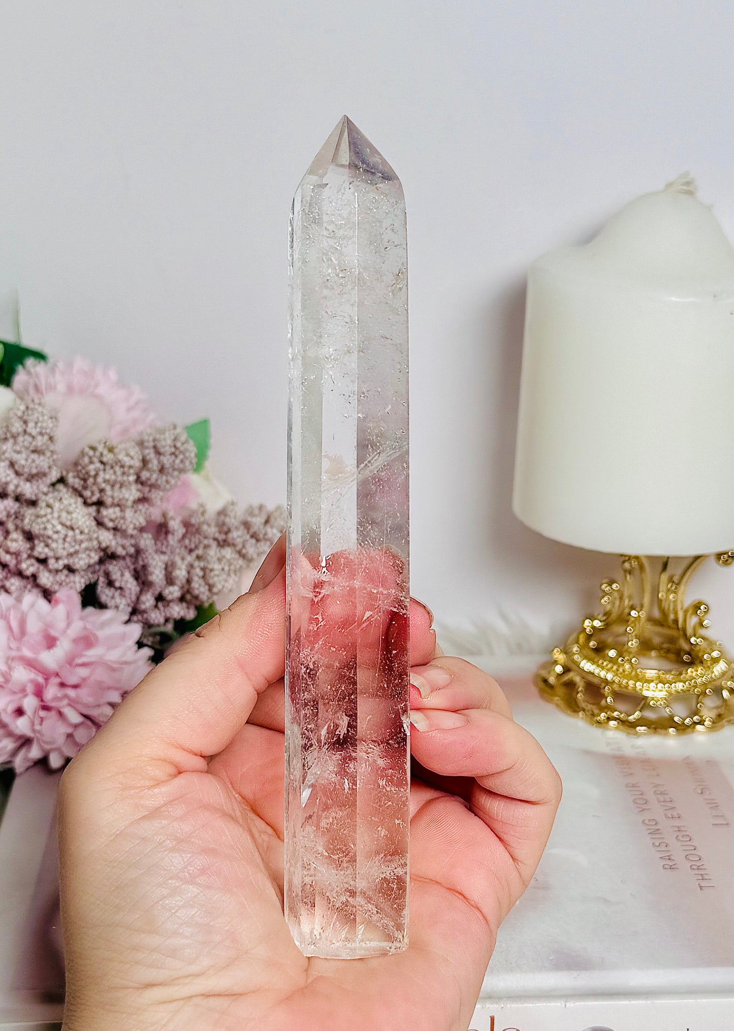 Clear Quartz High Grade Tower 16cm