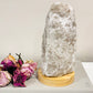 Large 19cm 1.79KG Smokey Quartz Chunky Lamp on Light Stand