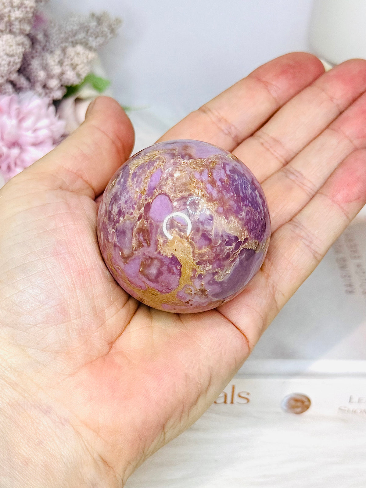Phosphosiderite Sphere On Stand 6cm