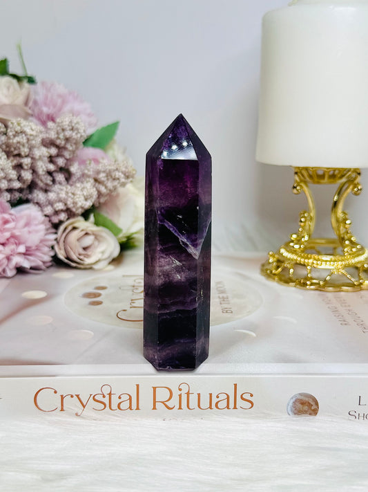Purple Fluorite Tower 9cm