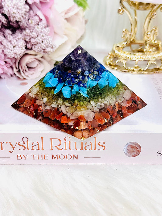 Stunning Large Resin Chakra Pyramid