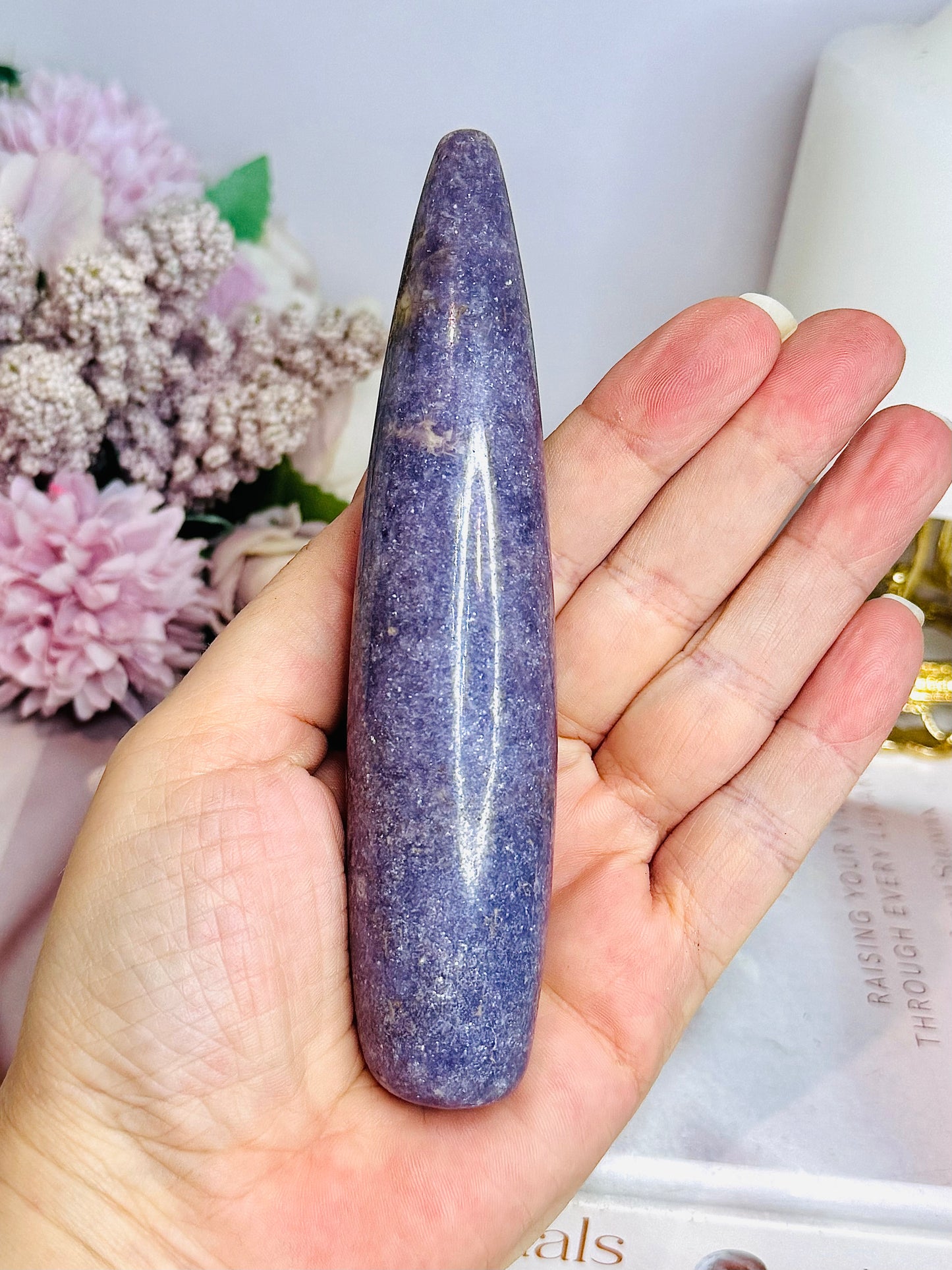 Purple Lepidolite Massage Wand 13cm