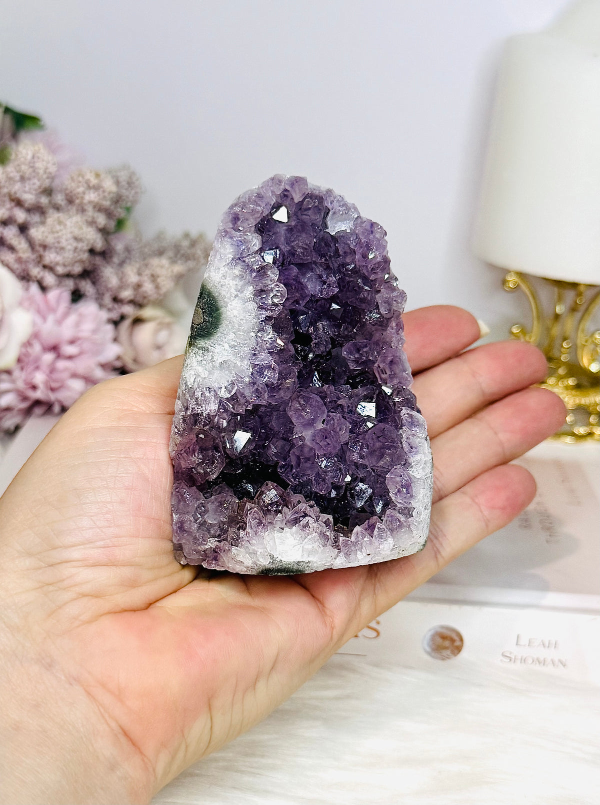 Amethyst Base Cut Cluster 9cm