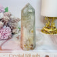 Green Cherry | Flower Agate Chunky Tower 12cm