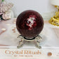 Red Jasper Sphere on Stand 309g