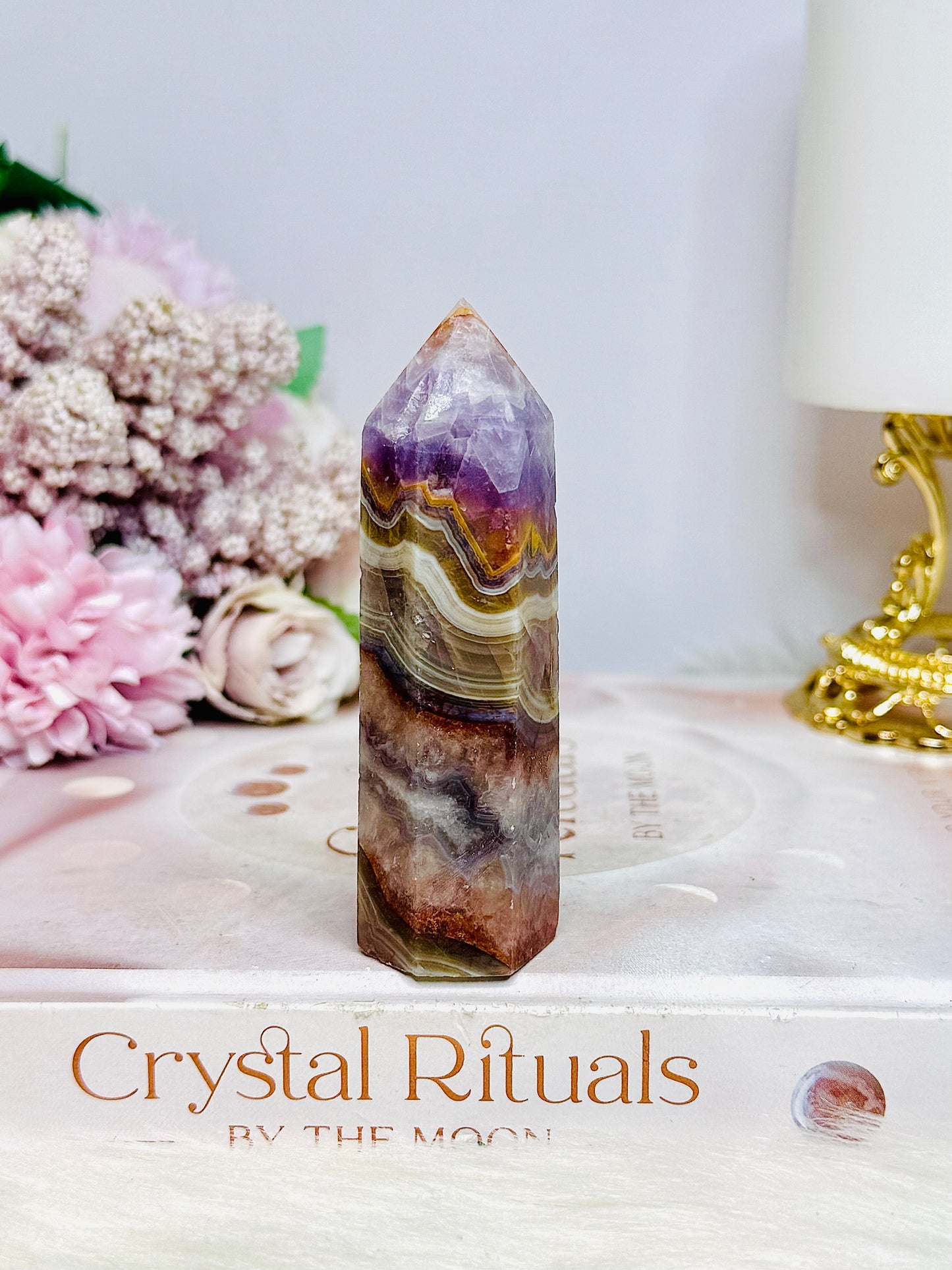 Amethyst X Agate Tower 8.5cm