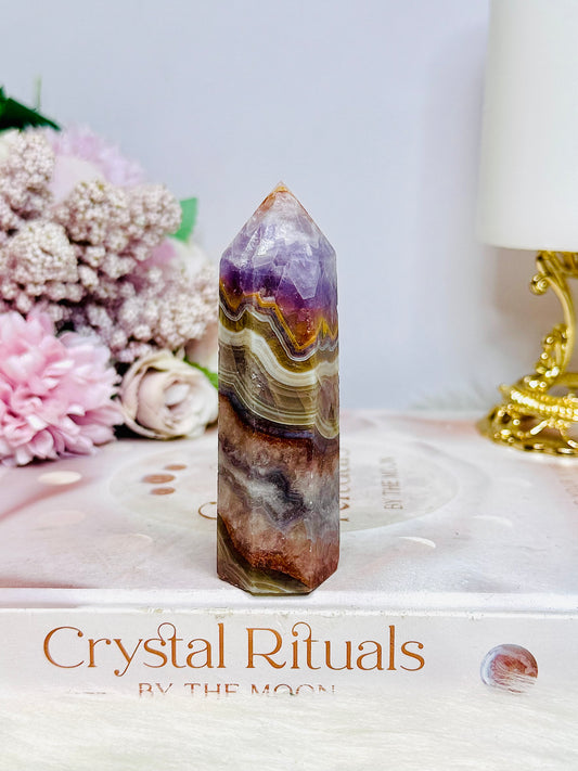 Amethyst X Agate Tower 8.5cm
