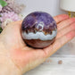Large Crazy Lace Agate Sphere on Stand 378g