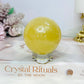 Golden Healer Quartz Sphere on Stand 248g
