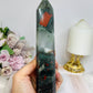 Large Bloodstone Tower 18cm