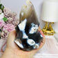 Large Orca Agate Druzy Flame 14cm 572g
