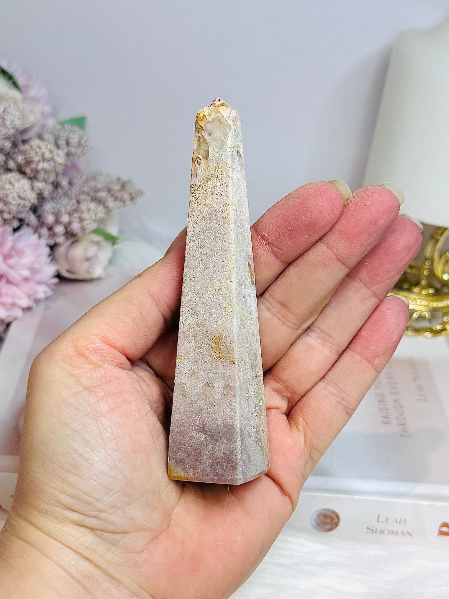Pink Amethyst Obelisk | Tower 11.5cm