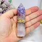 Crazy Lace Amethyst Tower 10cm