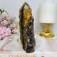 Fluorite X Pyrite Druzy Tower 14cm 470g
